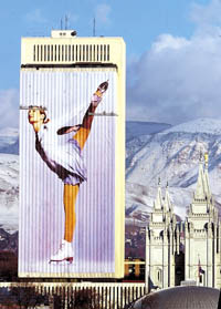 Salt Lake Temple and Olympics